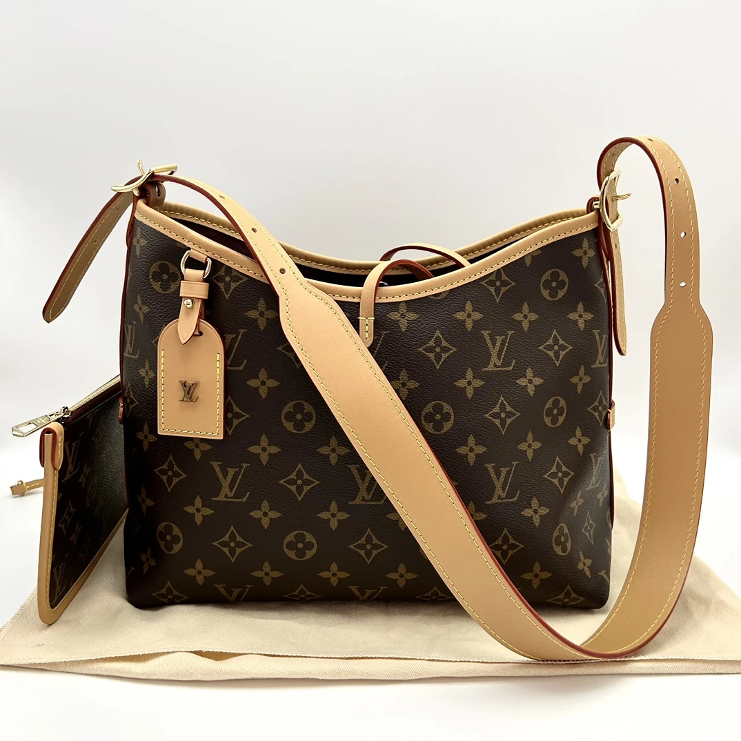 99新 LouisVuitton/路易威登 老花CarryaII小号子母单肩包46318