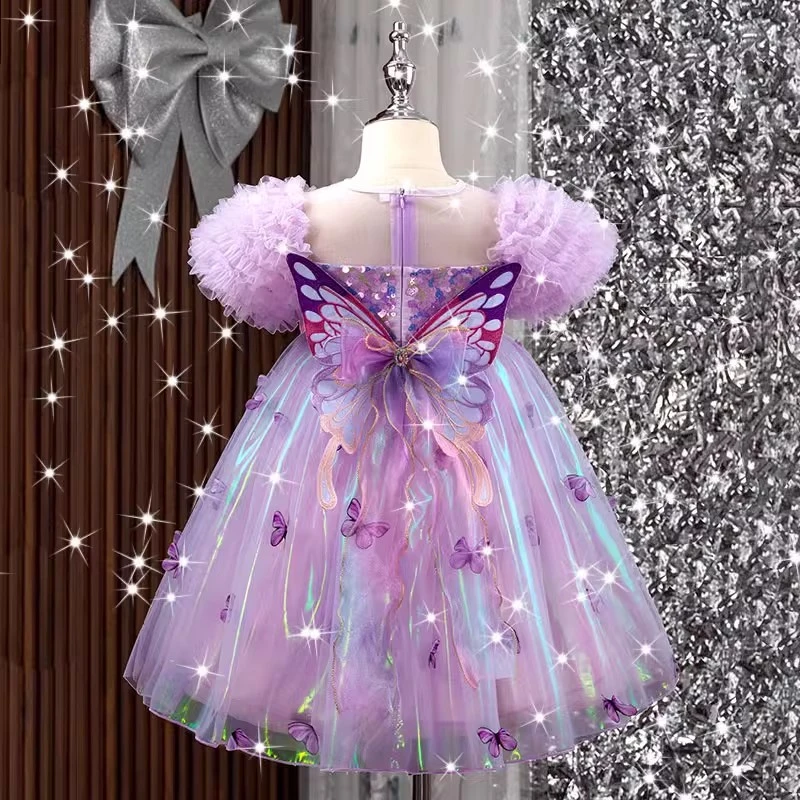 女公主裙蓬蓬裙夏季短袖连衣裙童装童裙蓬蓬纱夏装宝宝裙子