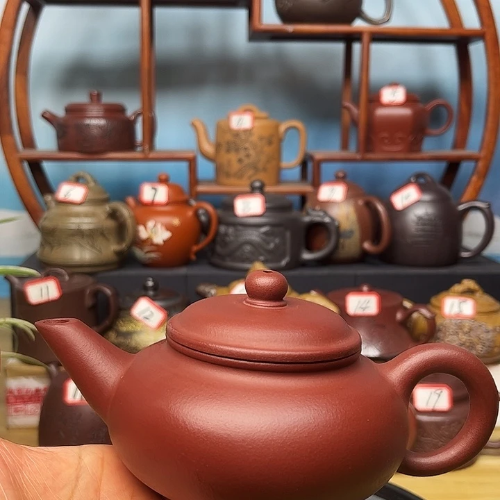 紫砂茶壶微瑕不带证书礼盒300cc