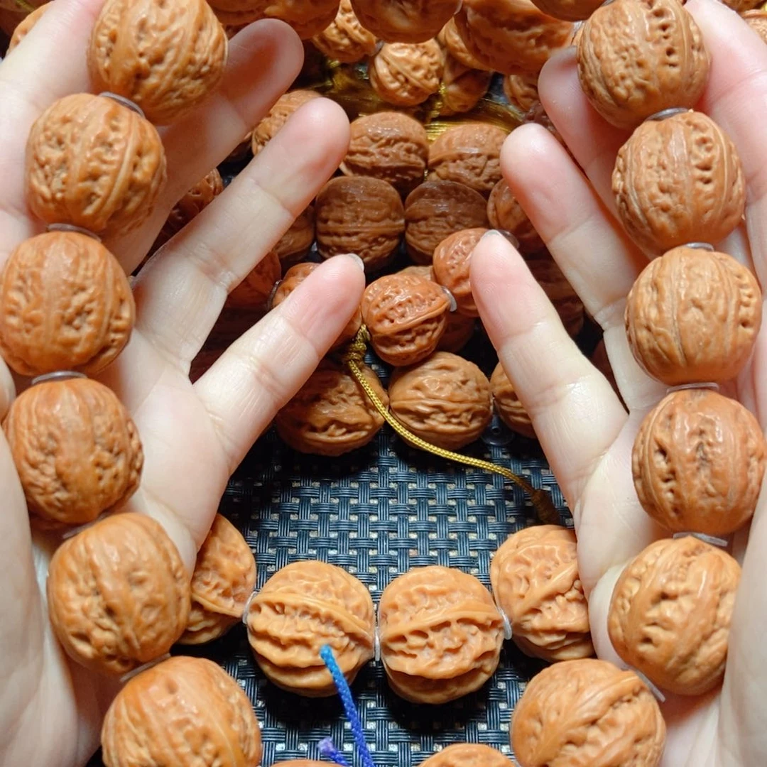 文玩核桃手串肉筋八棱