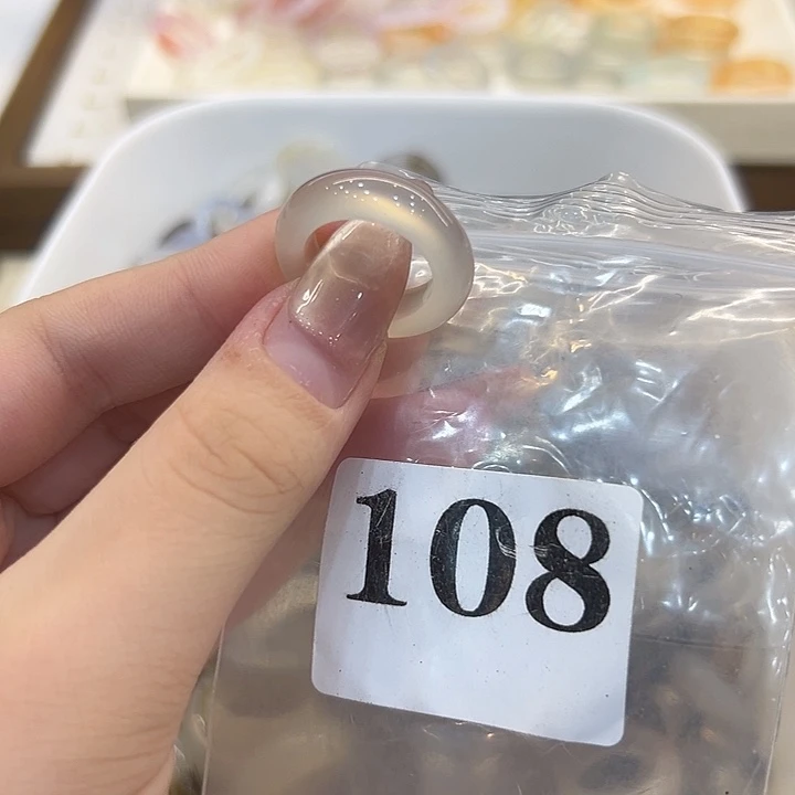 合金戒指玛瑙/玉髓108港12
