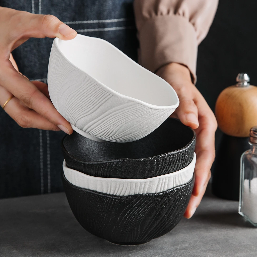 创意陶瓷米饭碗大碗沙拉碗早餐碗拉面碗甜品碗燕麦碗简约家用