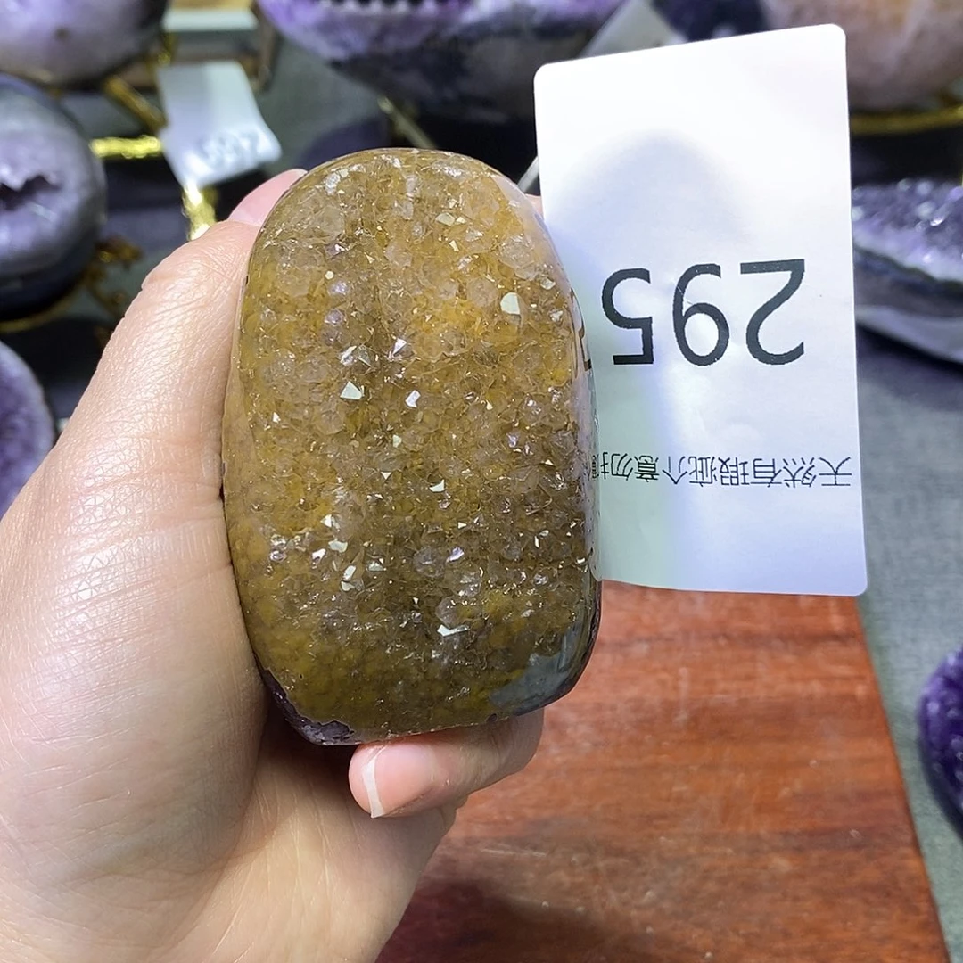 未镶嵌紫晶珠宝半成品