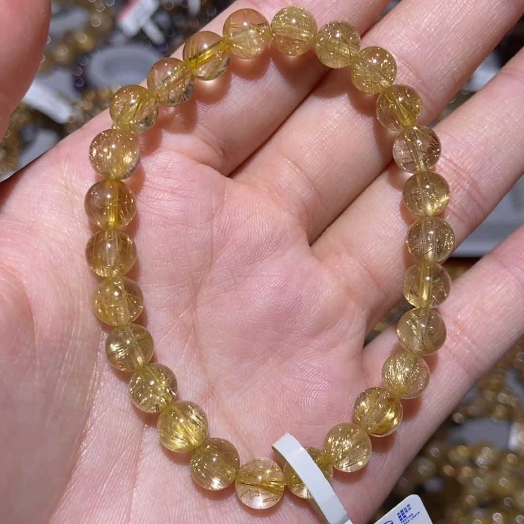 未镶嵌手链水晶金发晶7m