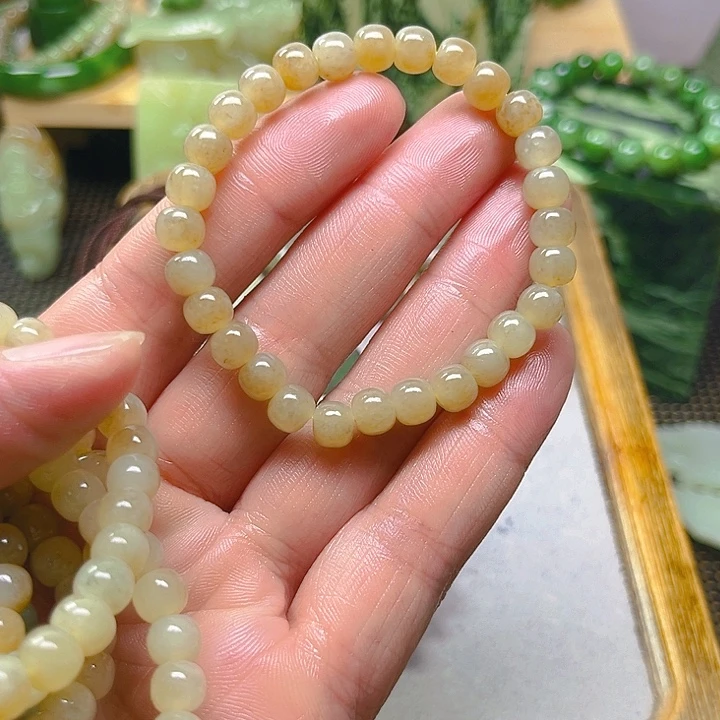 未镶嵌和田玉珠宝半成品果****～
