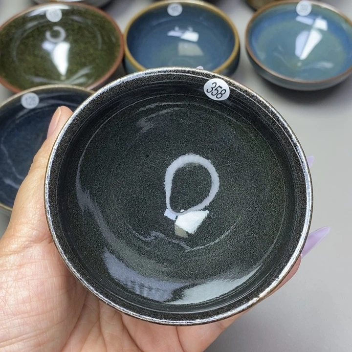 茶盏建窑建盏磨底柴烧主人杯