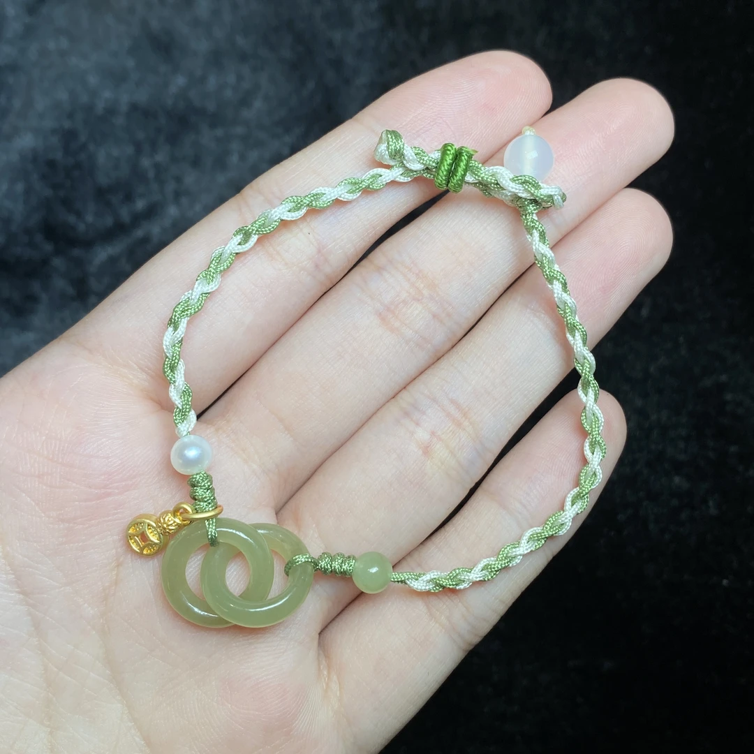 【小北严选】和田玉手绳13-17H65X116【多样性发一件】