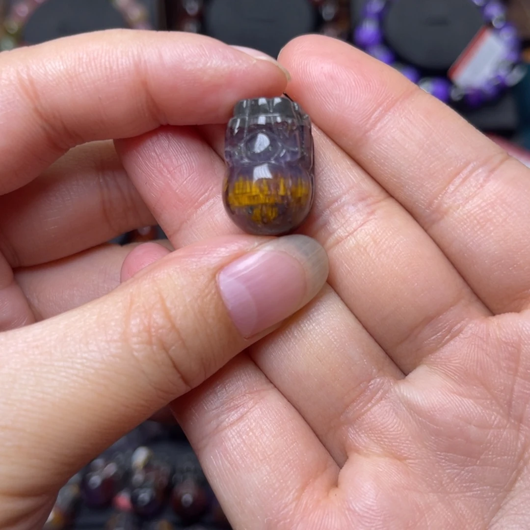 水晶未镶嵌手链极光金多多貔貅