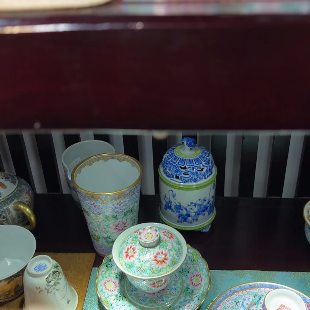 冶***店陶纯手工手绘 高端茶器