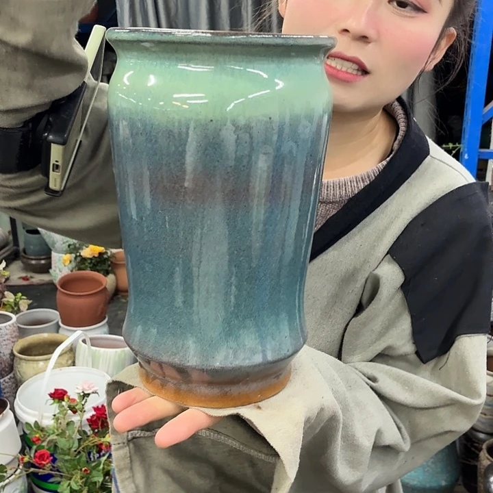 15×26 -粗陶花盆有孔-买买买
