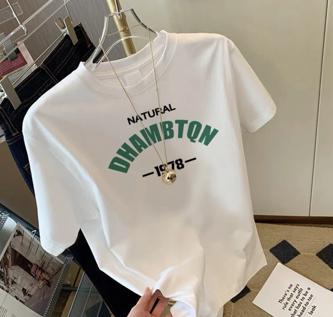 （反季福利）短袖 百搭常规版卡码拍大男女同款印花T恤圆领半袖【5】