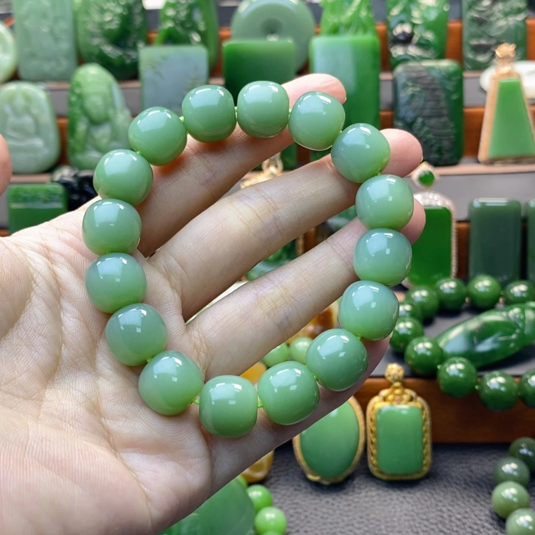 颈饰未镶嵌和田玉（碧玉）用****1手串