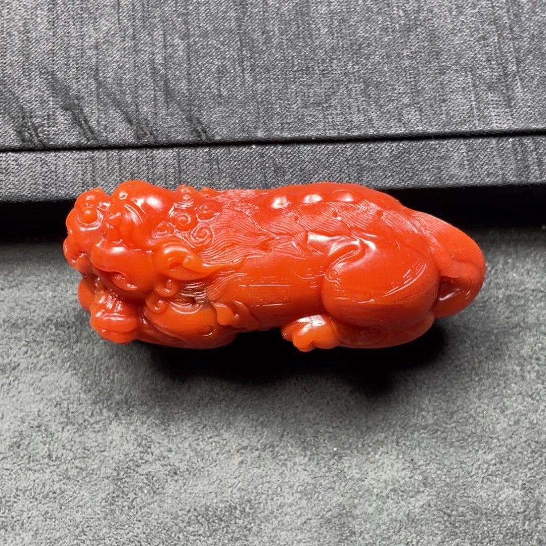 南红玛瑙貔貅未镶嵌?***①