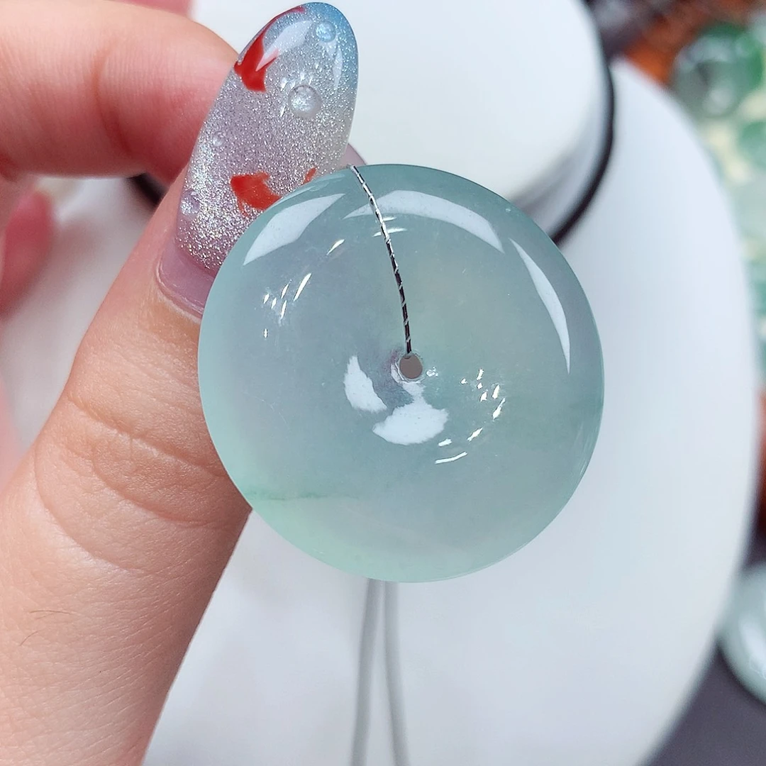 翡翠未镶嵌颈饰翡翠26，29.5/5