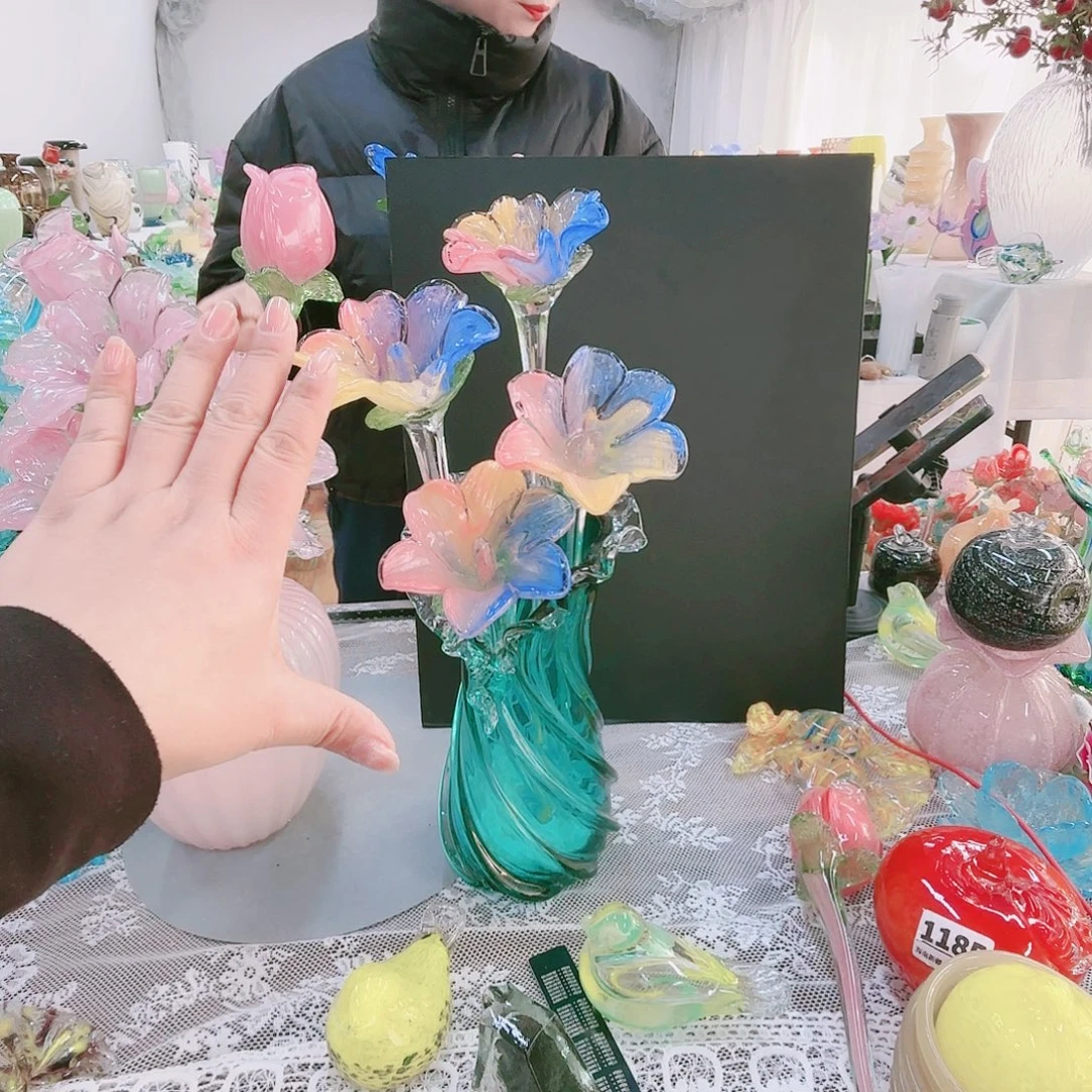 福利不退不换琉璃花瓶艺术品