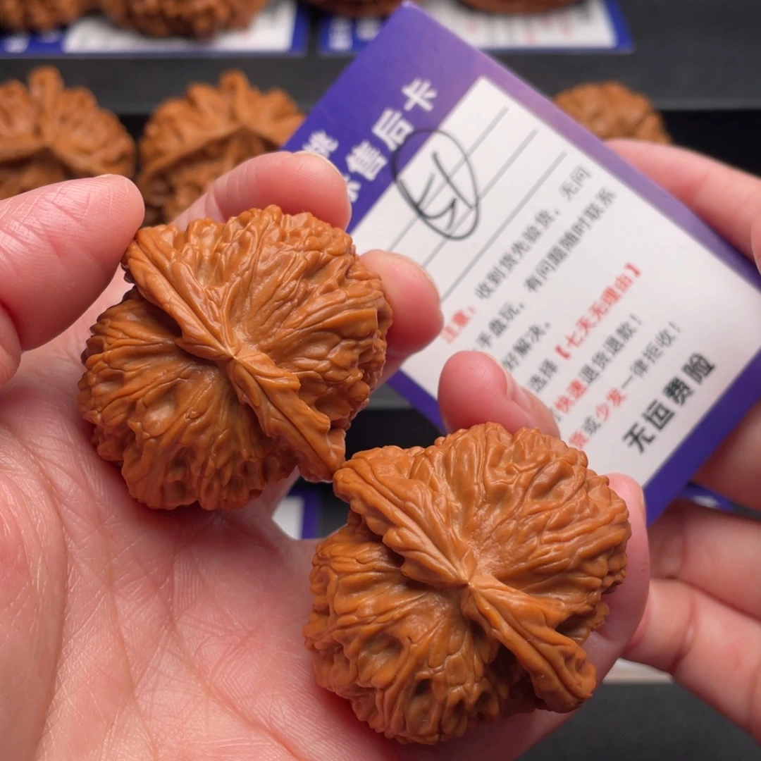 文玩核桃把件白狮41