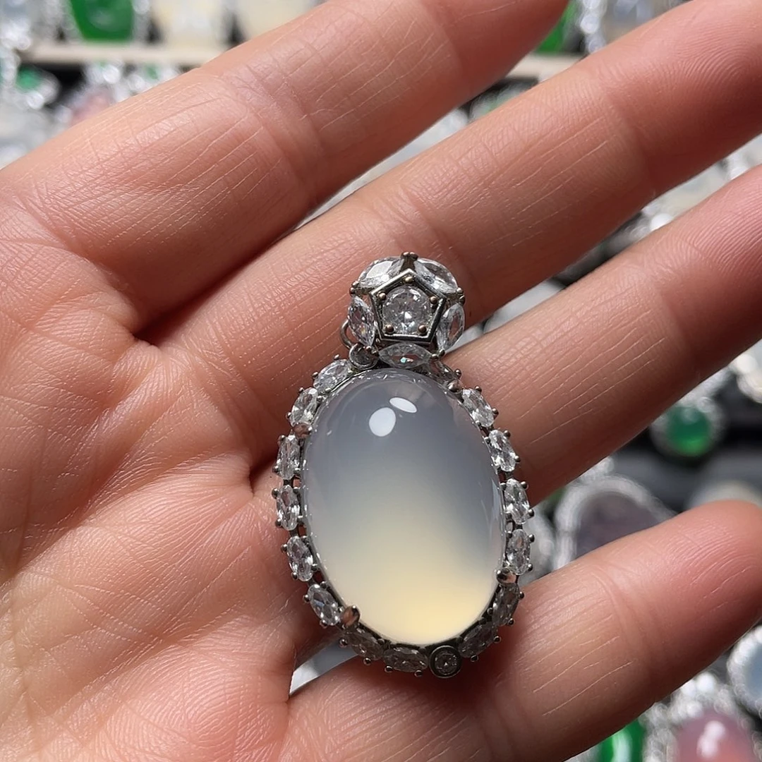 玛瑙/玉髓合金挂件