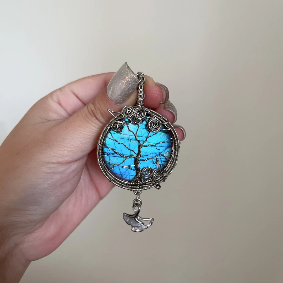 白铜手工制作生命树首饰编织（可碰水）