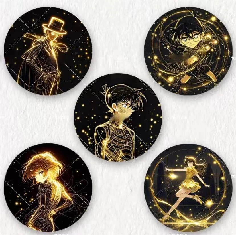 【名侦探柯南光绘吧唧】盲盒徽章动漫马口铁胸针卡牌盲盒收藏