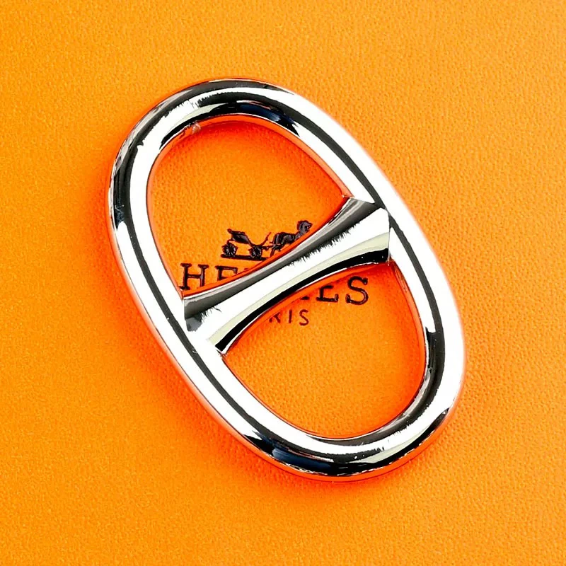 95新 Hermes/爱马仕 银色丝巾扣 约5.5*3.5cm/M2110396