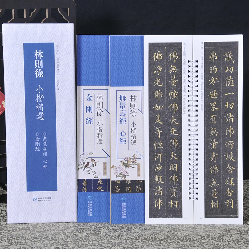 林则徐小楷:金刚经 无量寿经 心经 近距离临摹字卡 书法毛笔字帖