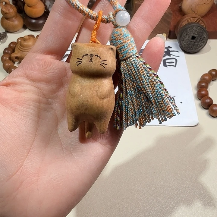 檀香木印度老山檀香满工福气猫高配