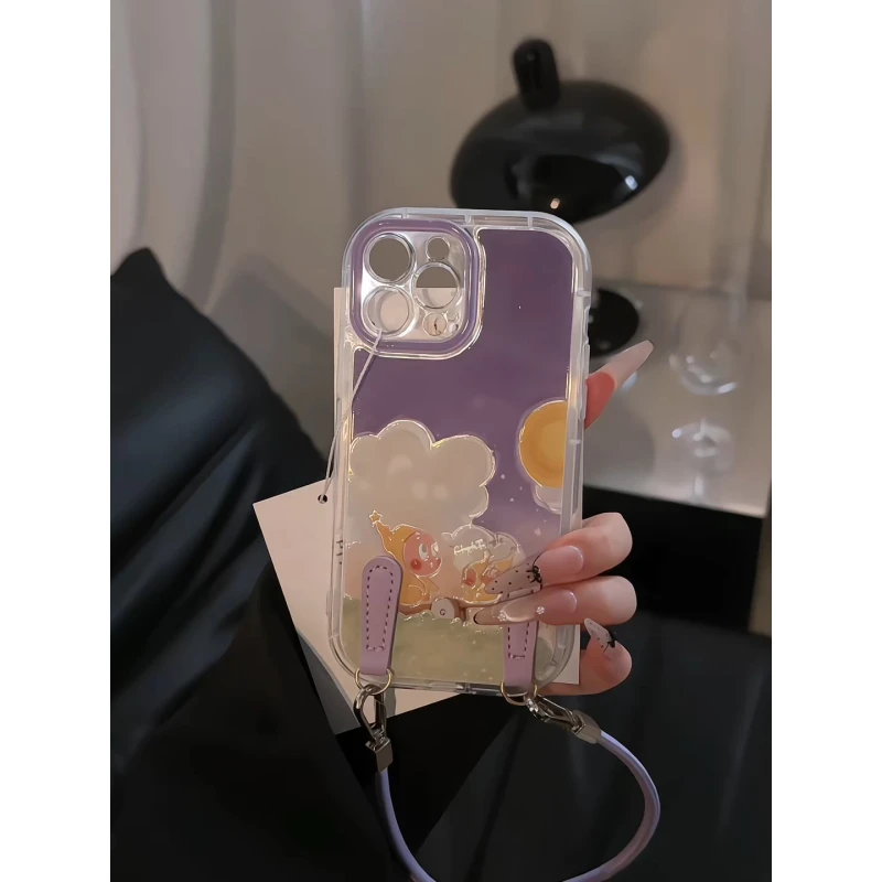 月亮云朵星星人适用苹果16promax泡芙手机壳iPhone15羽纱华为小米