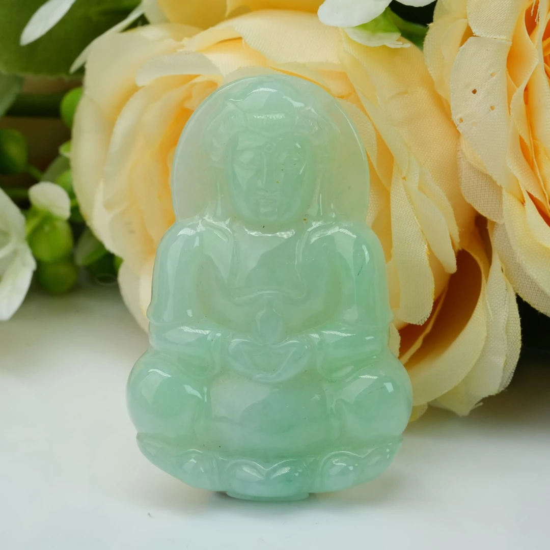 【小北好物】翡翠吊坠约54*33mm带绳子【多样性发一件】QS15X28