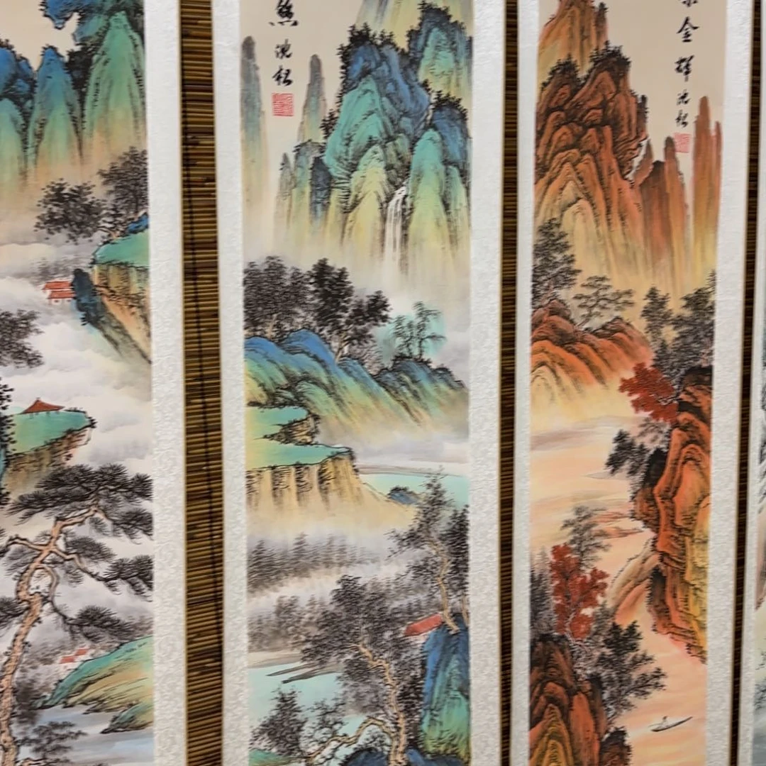 静***心国画QB四幅一套作品！带证书！只限一单
