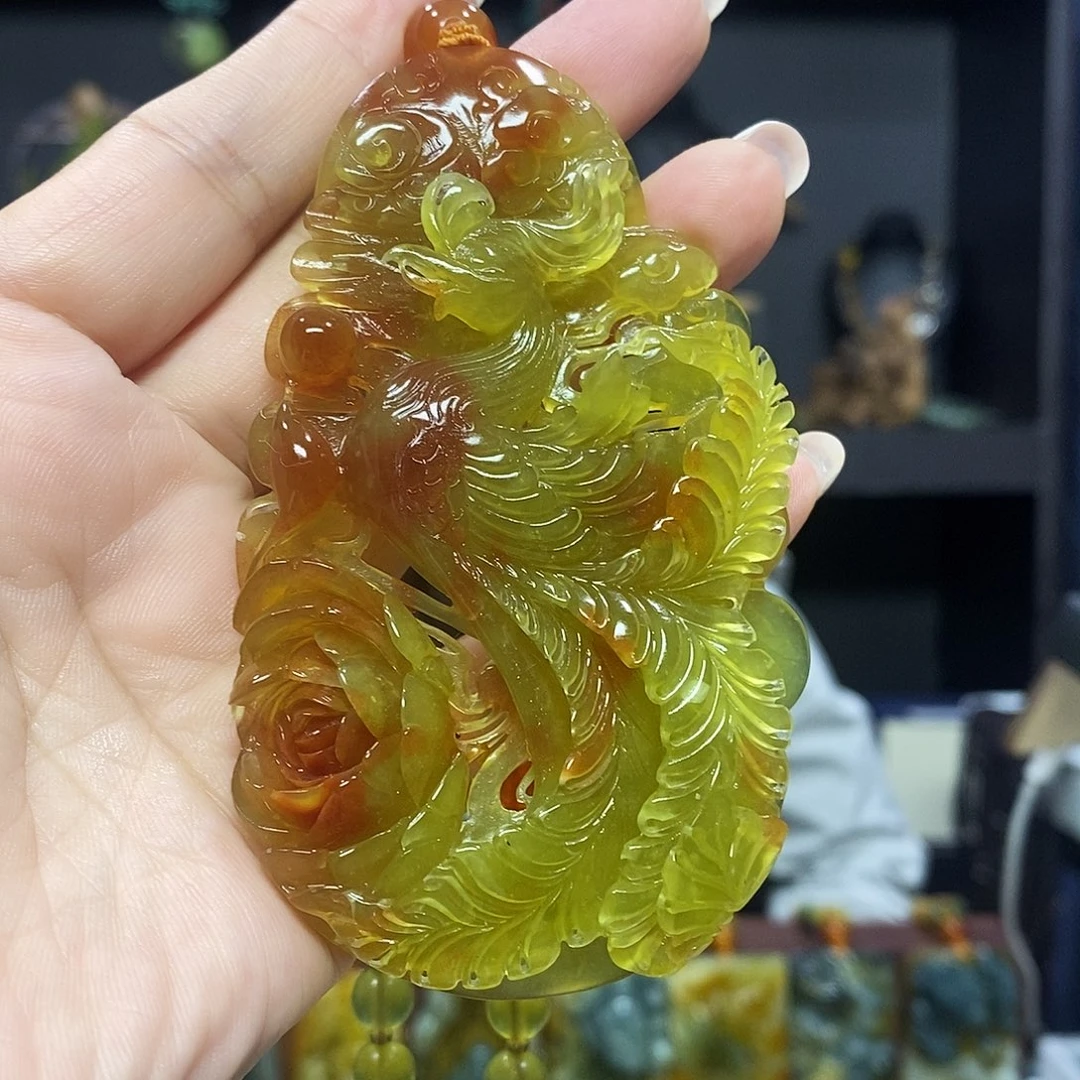未镶嵌岫玉挂件吊坠项链