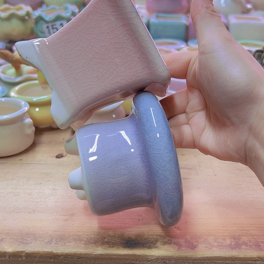 陶瓷花盆当场满12包邮