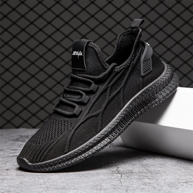 杰特公羊2025夏季升级款透气男鞋飞织网鞋轻运动鞋跑步鞋休闲鞋