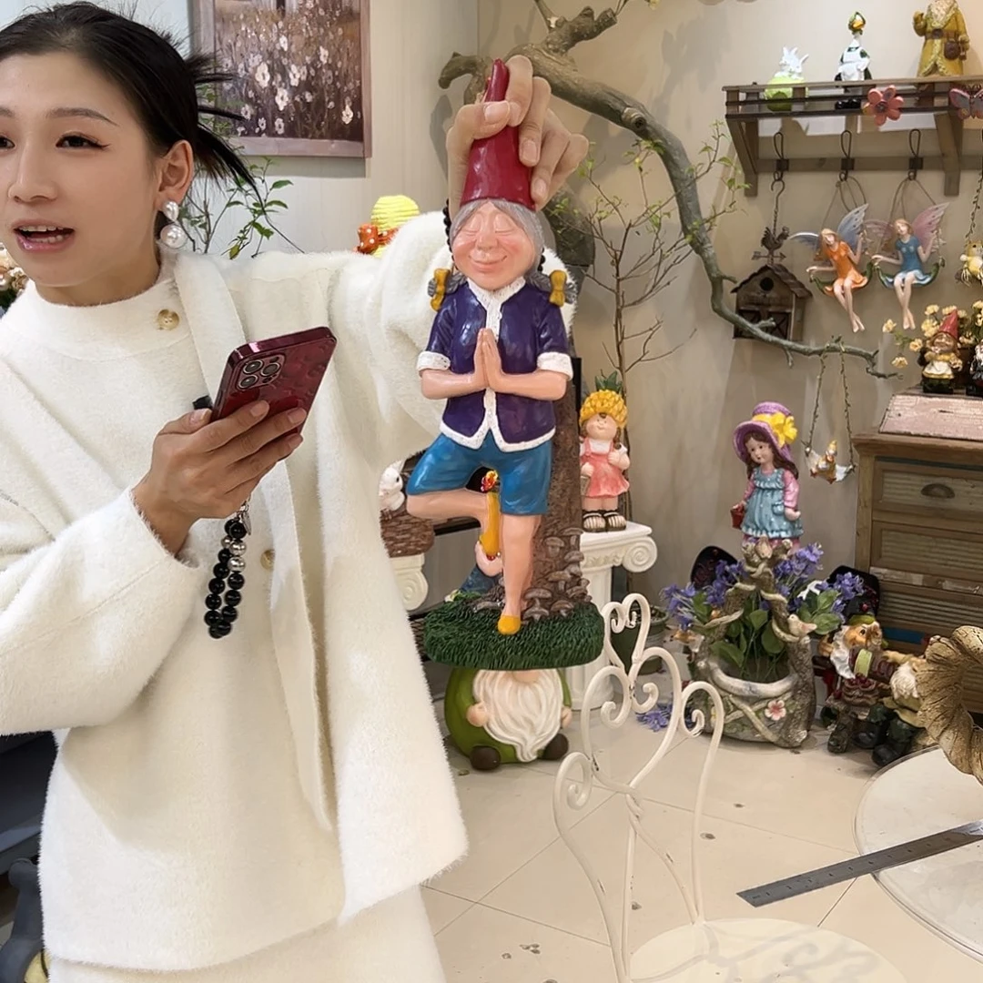 花园摆件红红火火