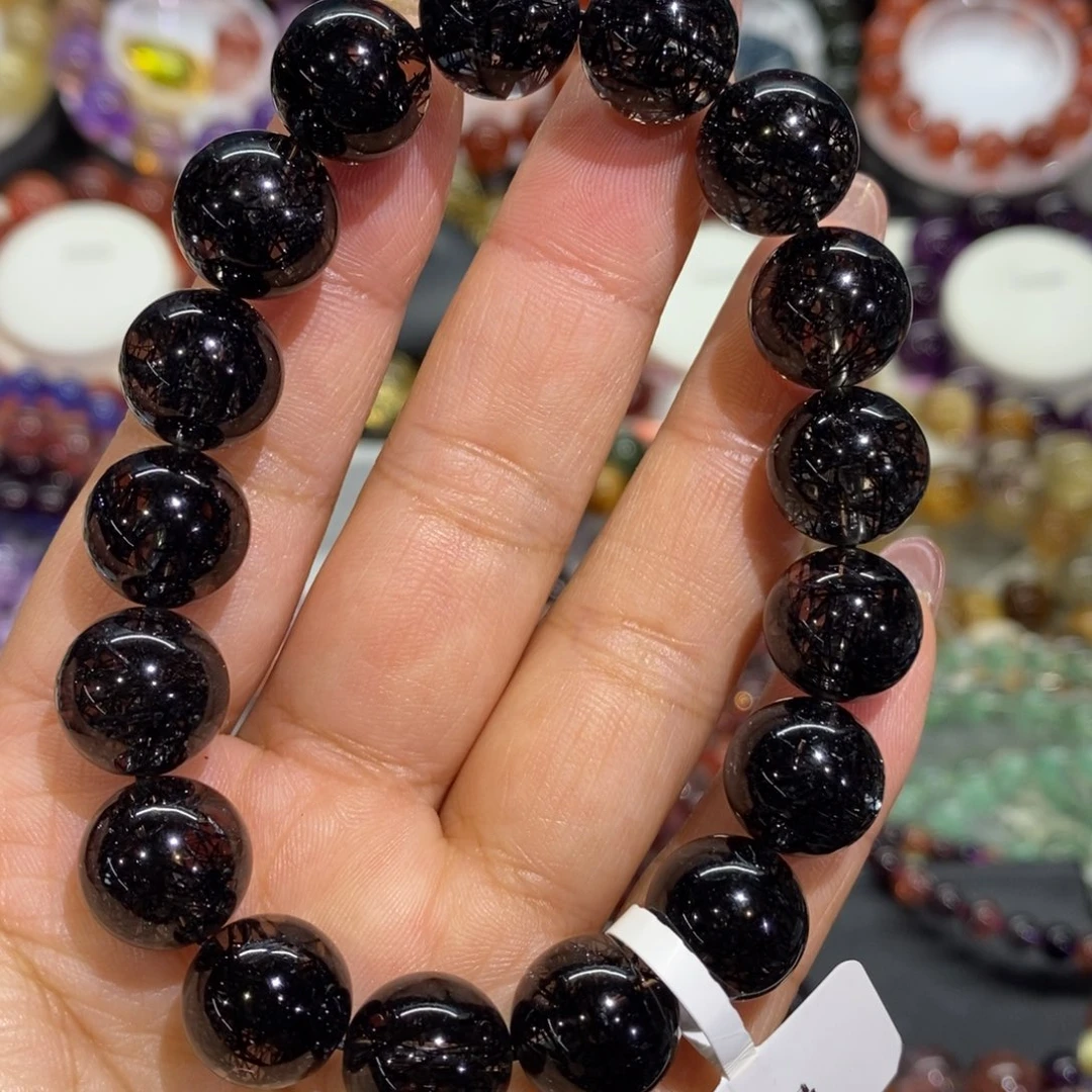 水晶未镶嵌手链黑发晶12➕