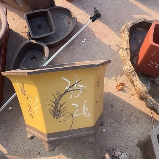 紫砂花盆透气花盆