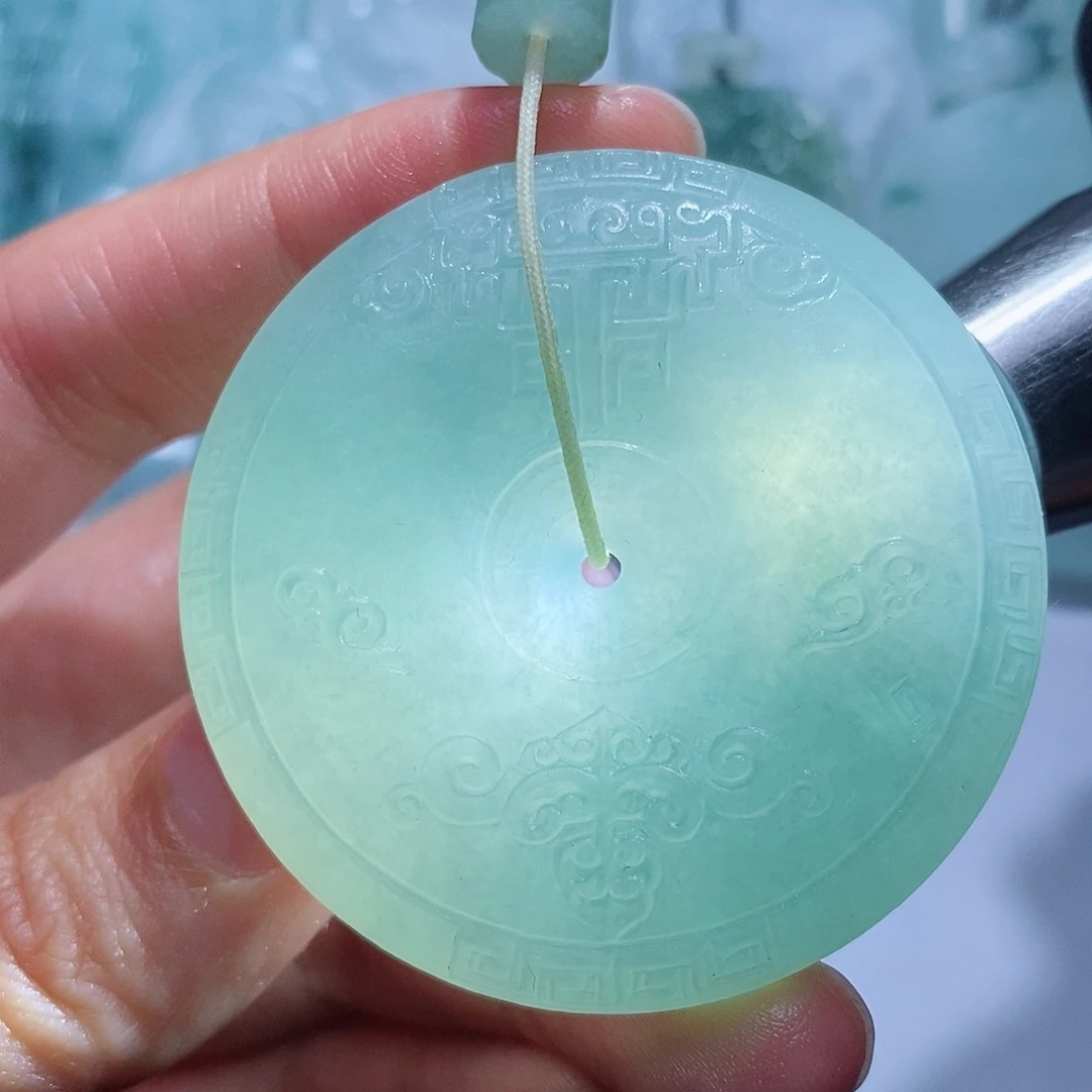 定制翡翠未镶嵌毛货付款后确认抛光