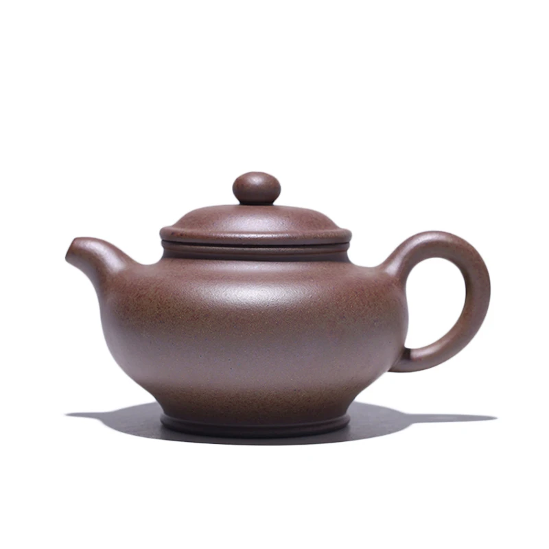 大吉羊柴烧 宜兴紫砂壶泡茶壶 原矿本山绿泥掇只套组230ml庄泽明