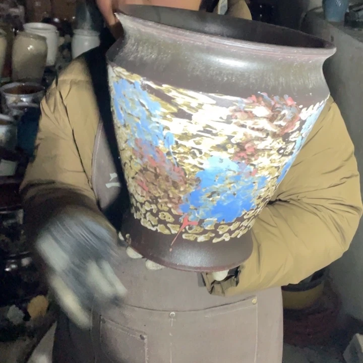 紫砂花盆口25高30正品正品