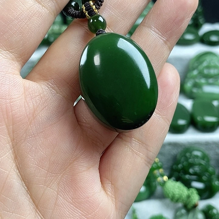 和田玉(碧玉)未镶嵌吊坠(不含链)