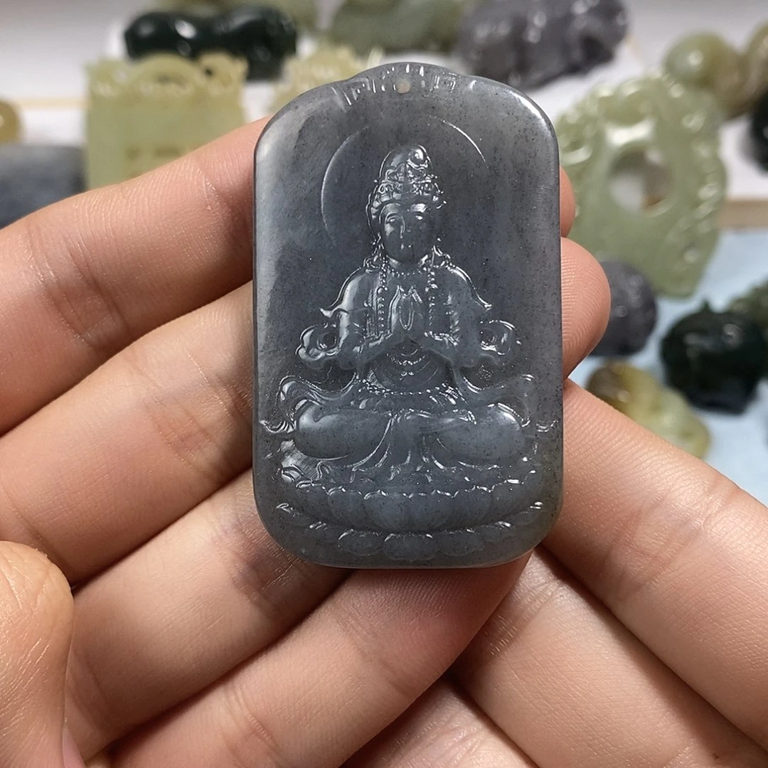 和田玉未镶嵌挂件