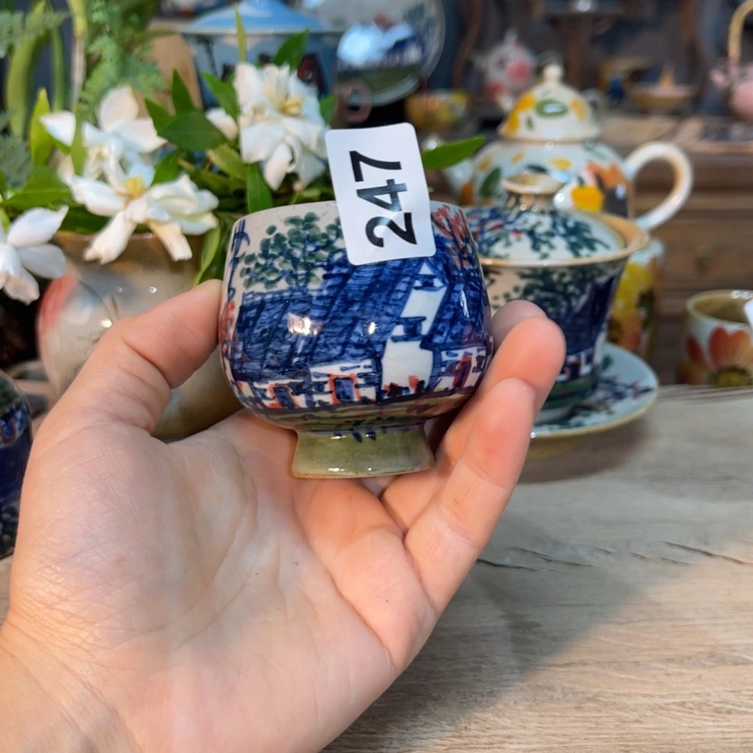 杯琦*素浅陶瓷手工手绘
