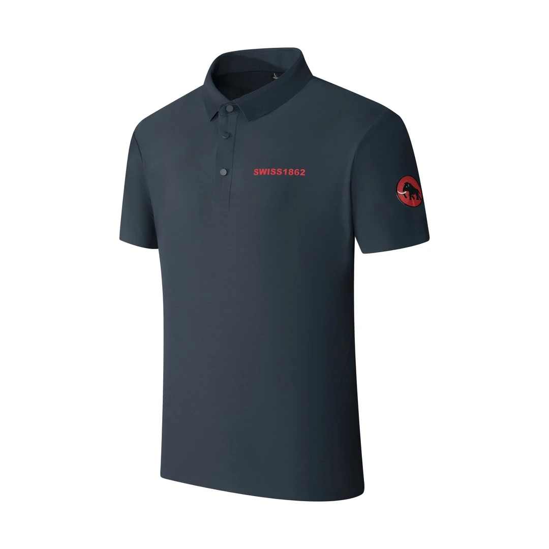 奥莱折扣【象家】半袖POLO衫夏季商务休闲垂感短袖t恤男士【精品】