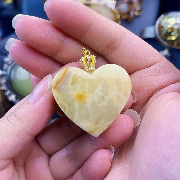 琥珀银S925镶嵌裸石