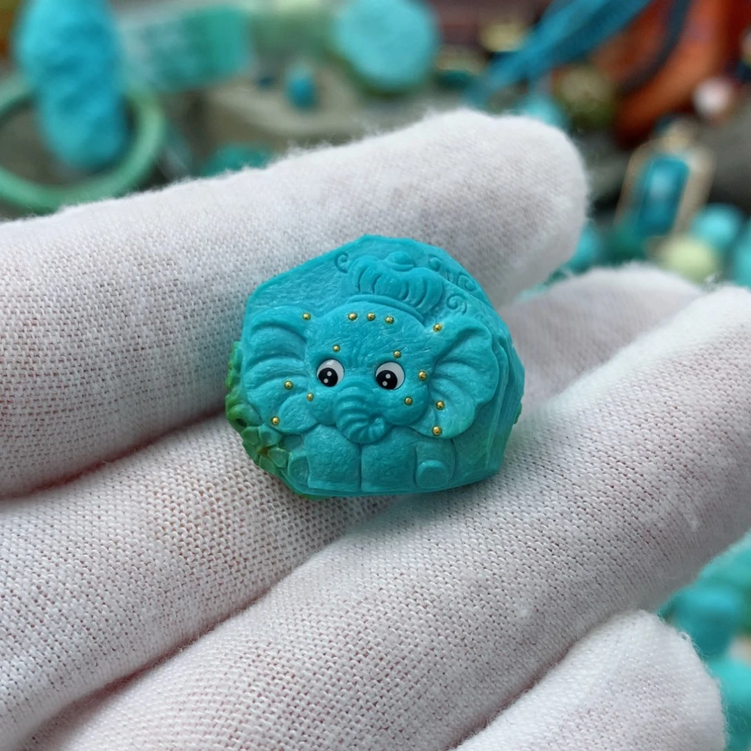 绿松石珠宝奇石未镶嵌