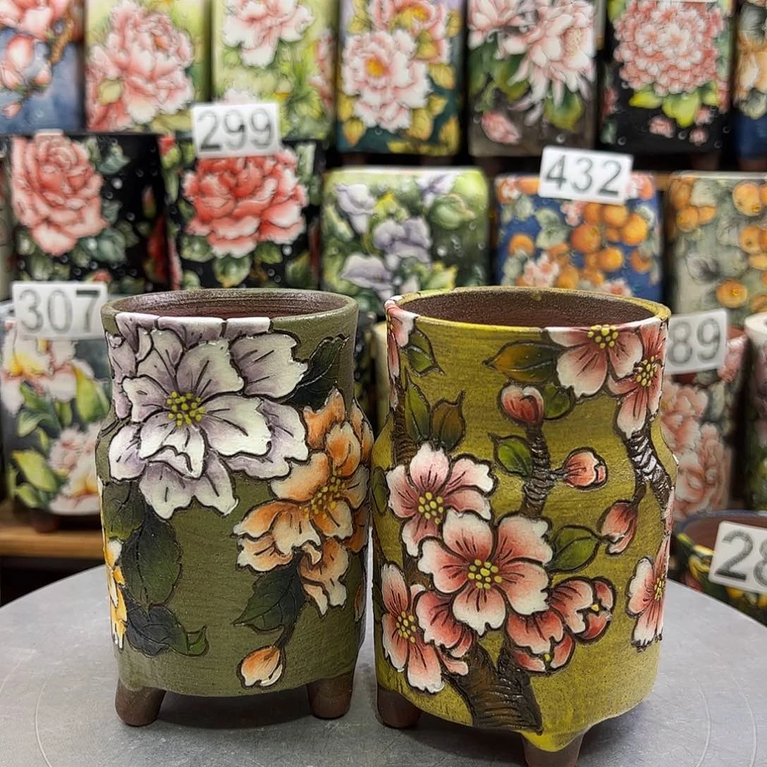 景德镇陶瓷花盆小*景德镇陶瓷花盆