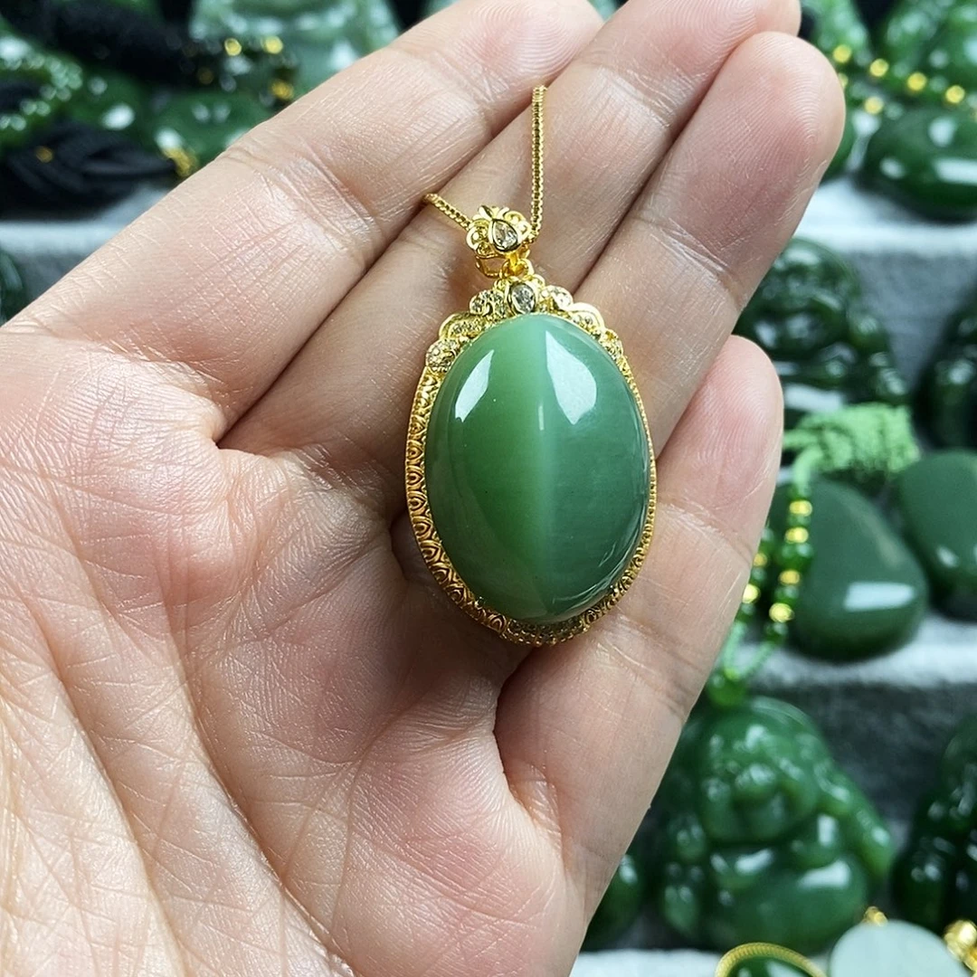 和田玉（碧玉）未镶嵌颈饰