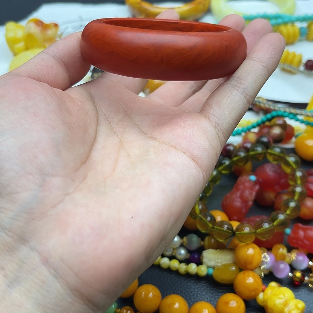 海***花55圈口橘皮手镯手镯
