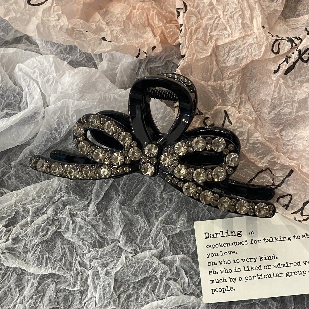 拼钻蝶结抓夹 8291