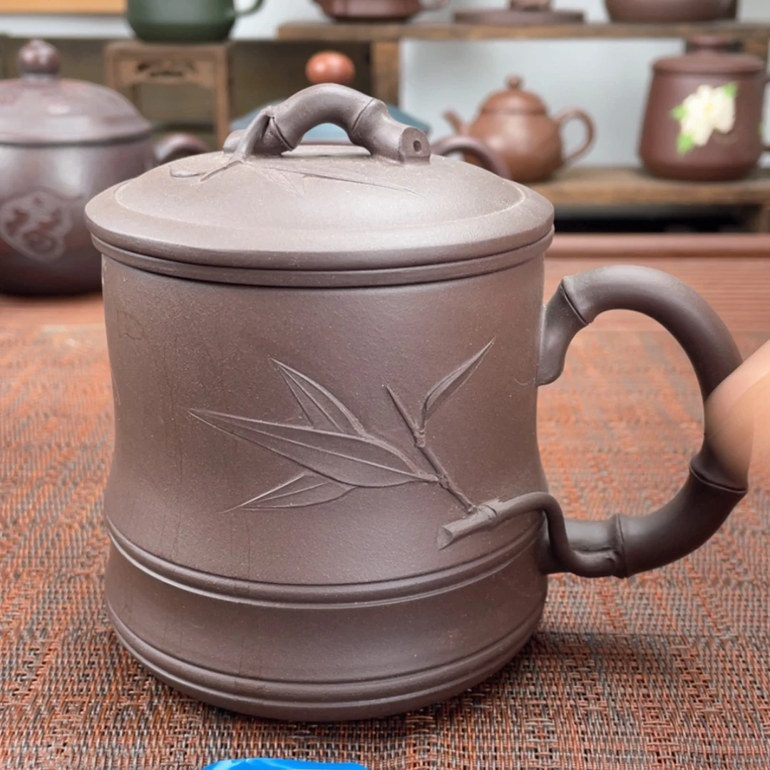 【闪购商品】紫砂茶杯宜兴原矿紫砂盖杯微瑕