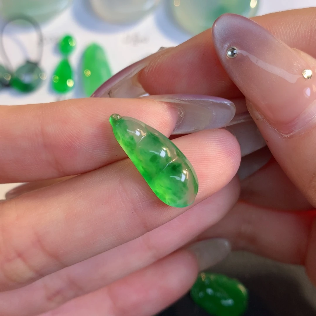 翡翠散珠翡翠翡翠19.9-7.8-4.7